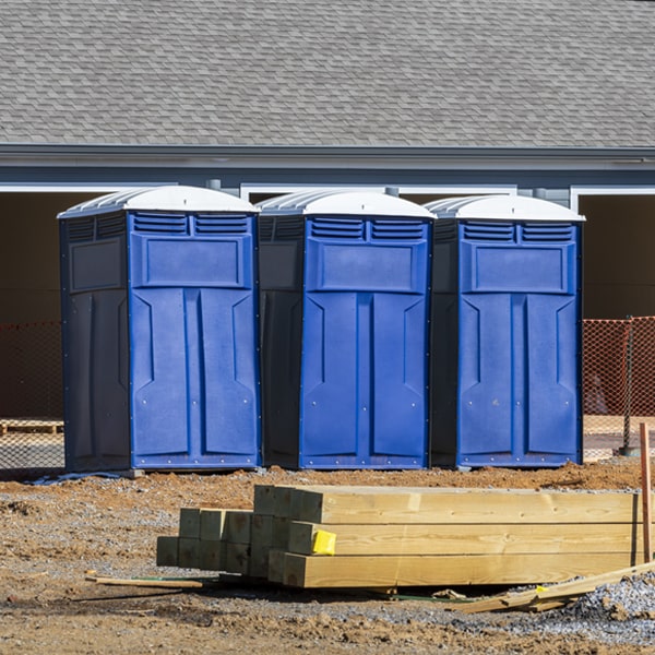 how can i report damages or issues with the porta potties during my rental period in Michigan Center Michigan